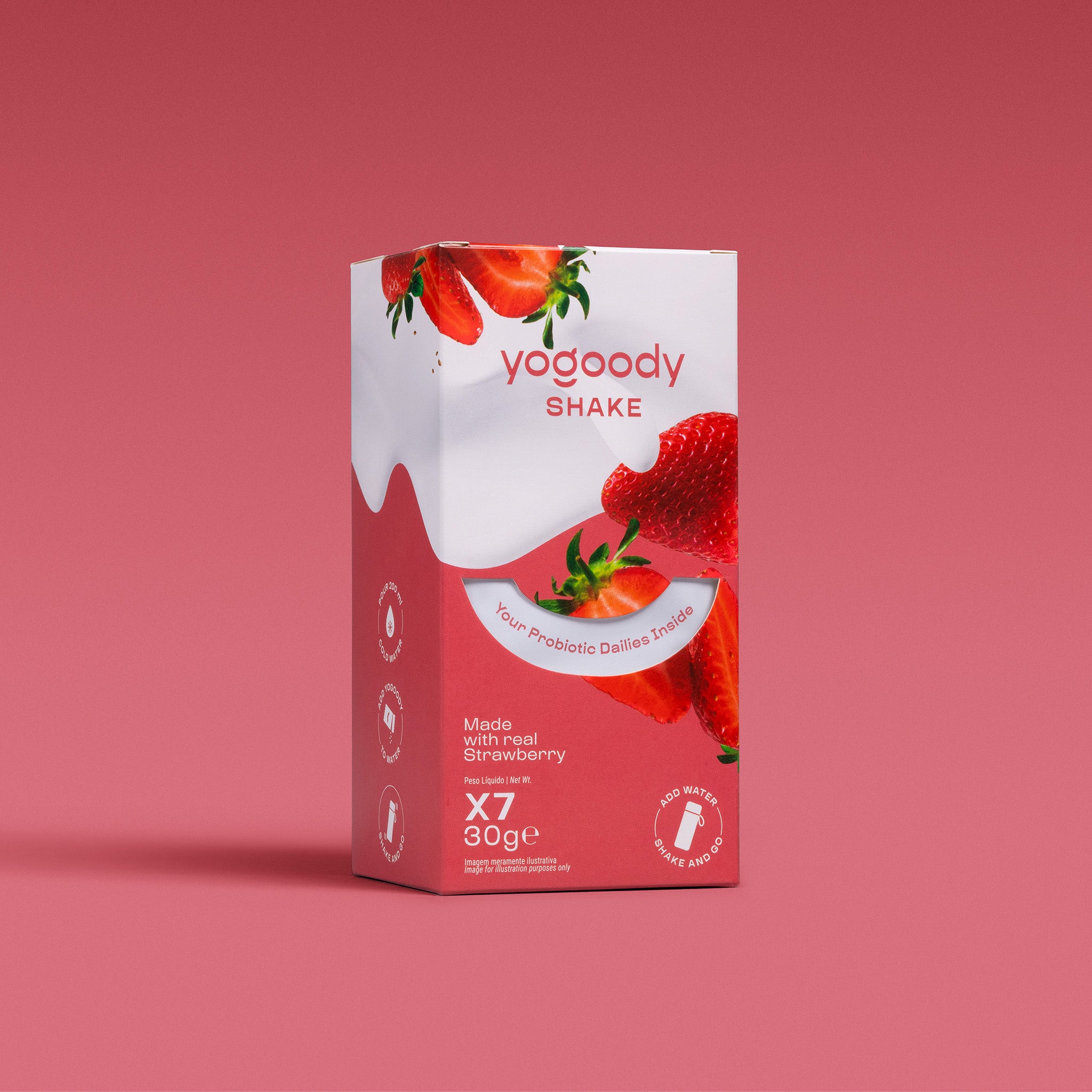 YOGOODY Shake Weekly Pack of 7 - Strawberry Flavour