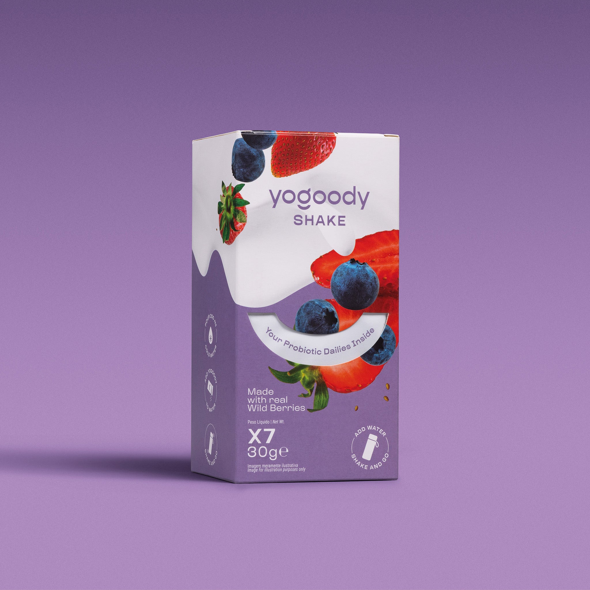 YOGOODY Shake Weekly Pack of 7 - Wild Berries Flavour