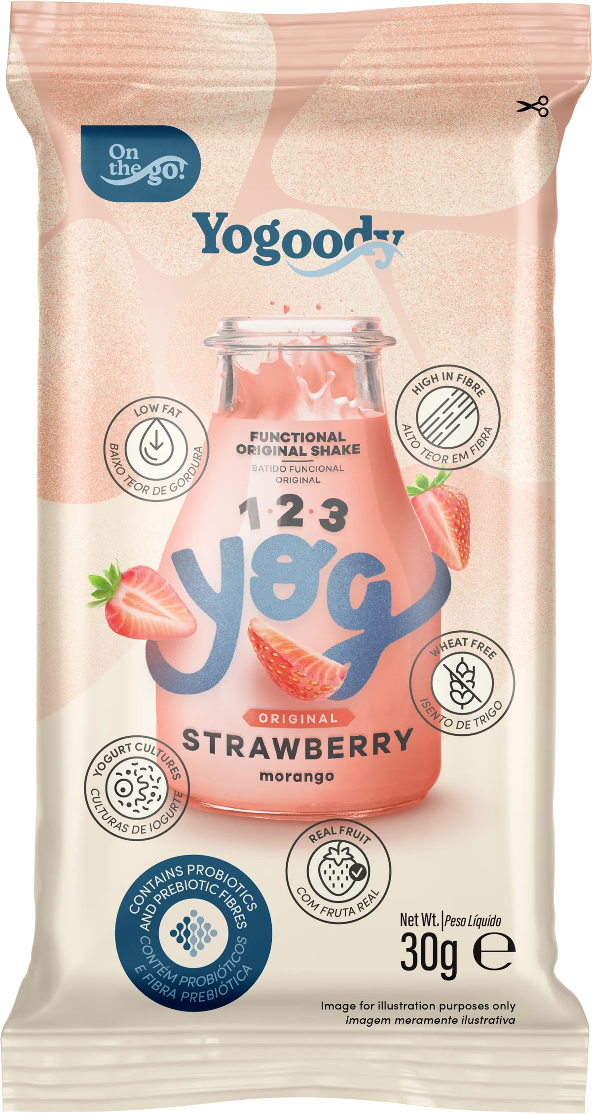 Welcome Pack - 1.2.3. YOG Original Strawberry and Wild Berry Flavoured Shakes (10 x 30g sachets + FREE shaker)