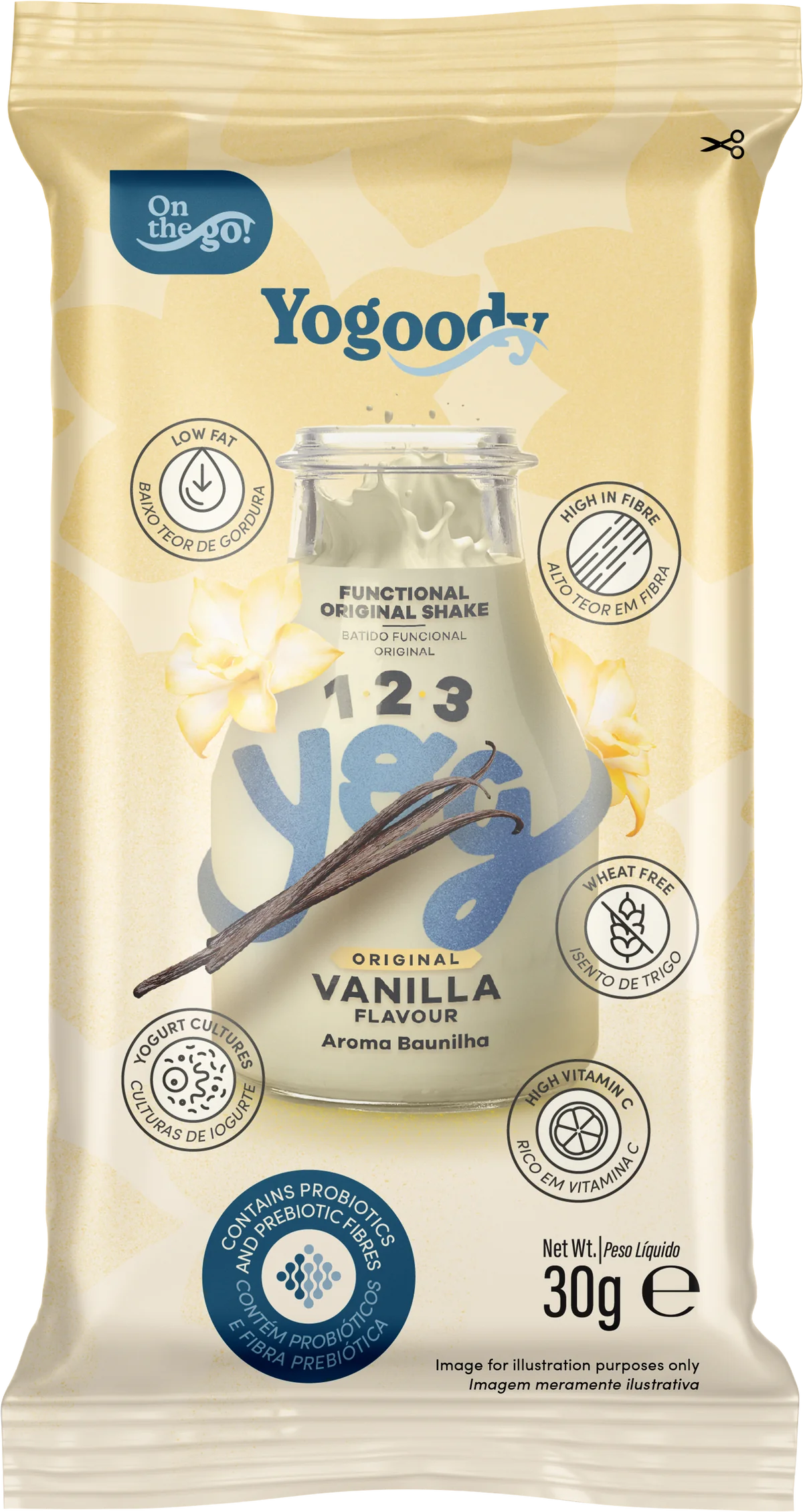 Welcome Pack - 1.2.3. YOG Original Vanilla and Wild Berry Flavoured Shakes (10 x 30g sachets + FREE shaker)