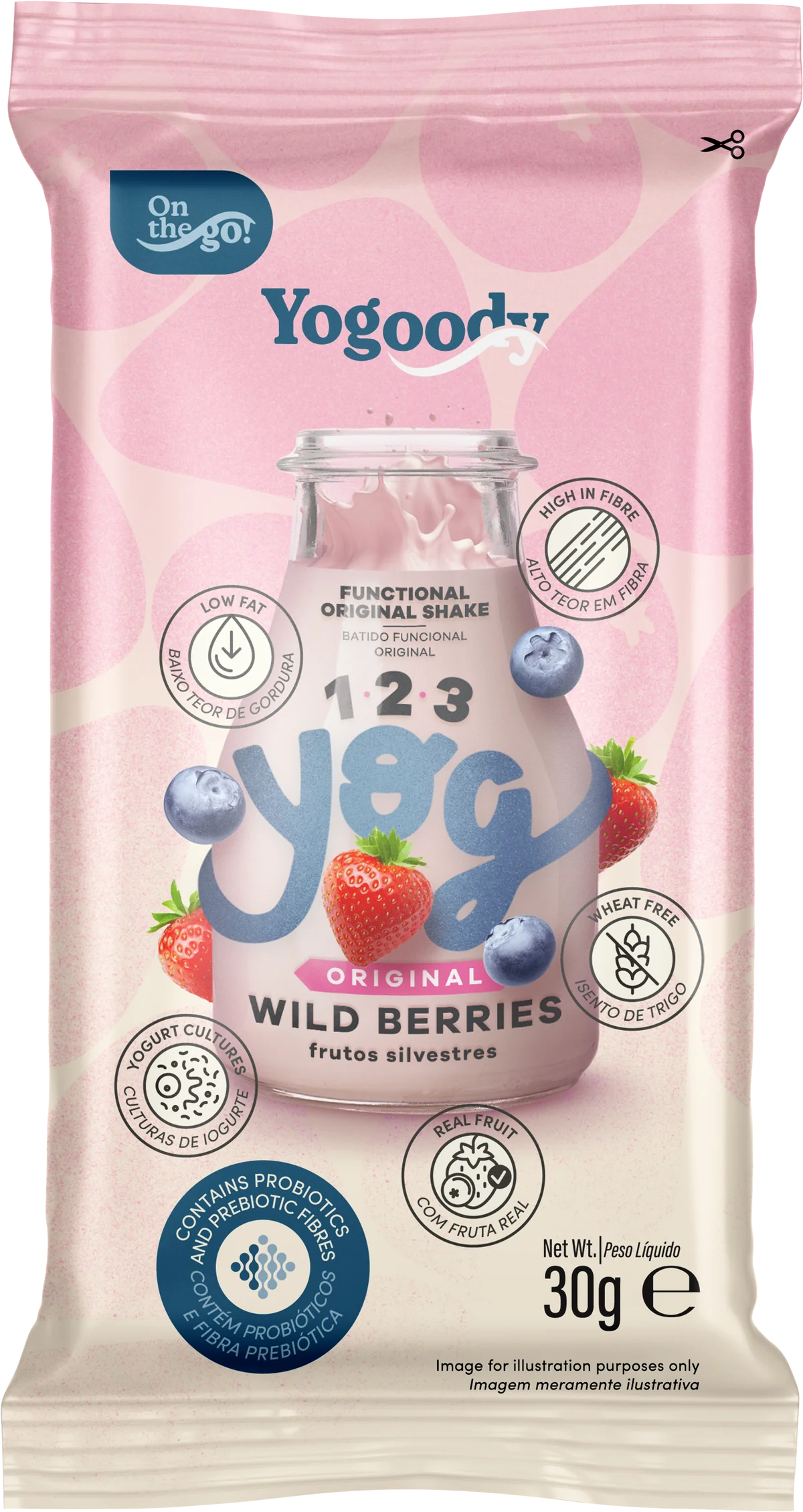 Welcome Pack - 1.2.3. YOG Original Vanilla and Wild Berry Flavoured Shakes (10 x 30g sachets + FREE shaker)