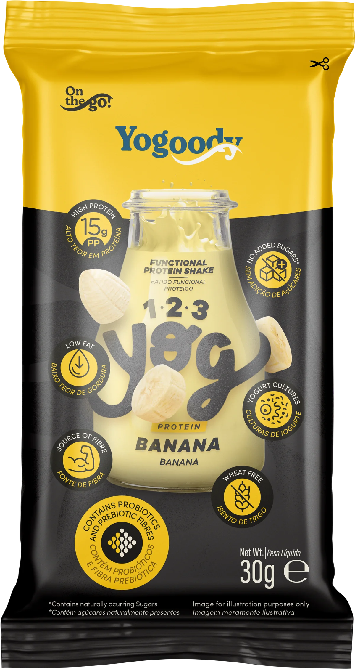 Welcome Pack - 1.2.3. YOG Protein Vanilla and Banana Shakes (10 x 30g sachets + FREE shaker)