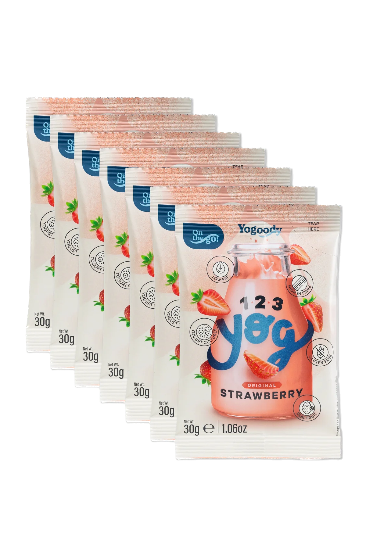 1.2.3. YOG Original Strawberry Flavoured Shake - 7 x 30g sachets