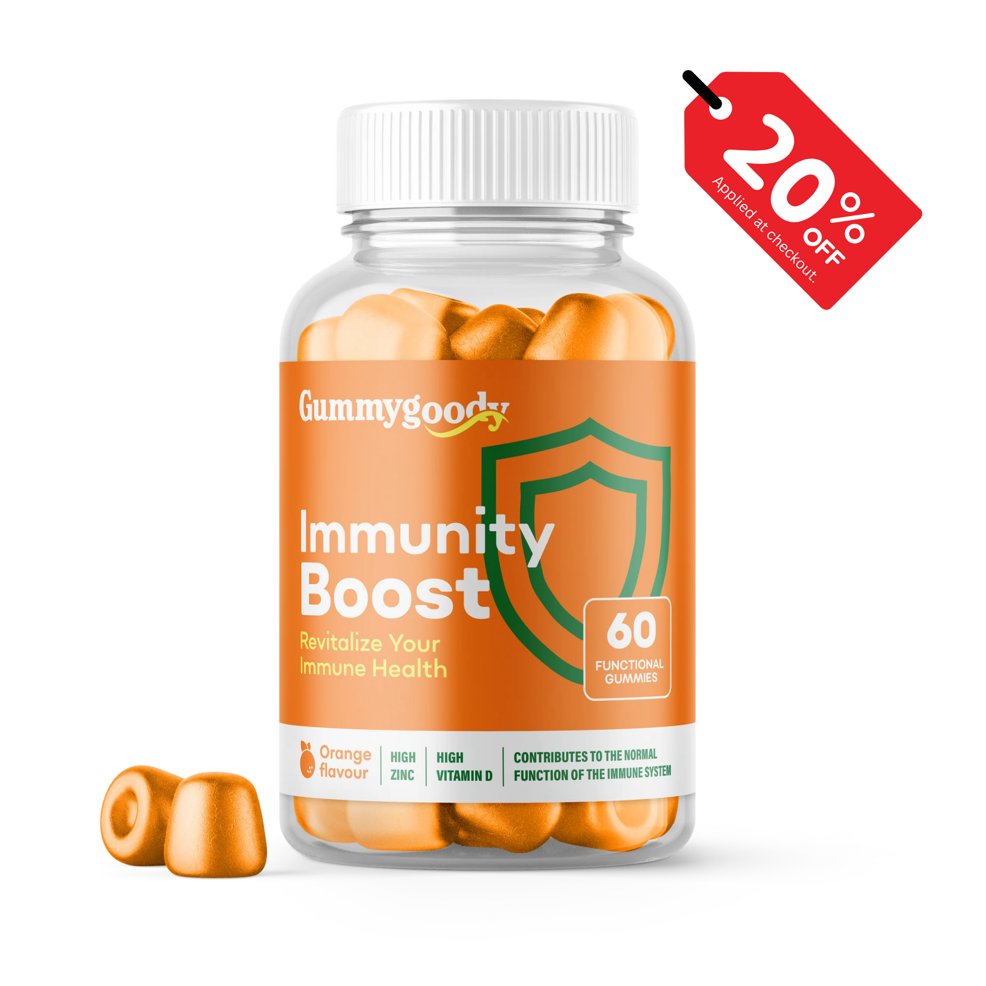 Gummygoody Vitamins - Immunity Boost - 60 gummies