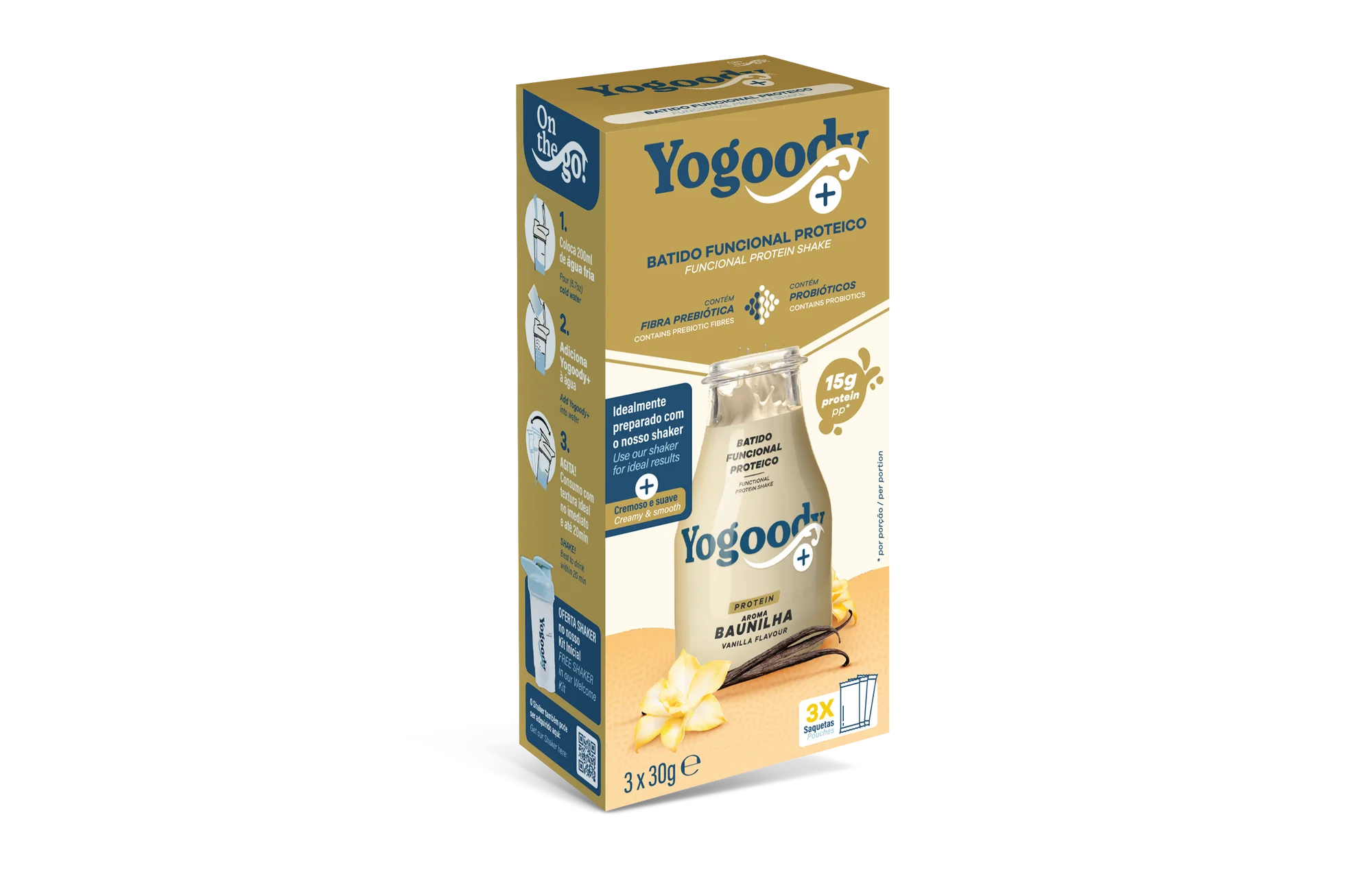 Yogoody+ Protein Vanilla Flavoured Shake - 3 x 30g sachets